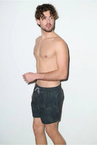 Tulum Volley Swim Trunk Dark Olive - PLAYALUXE