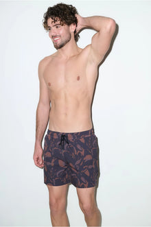 Tulum Volley Swim Trunk Espresso - PLAYALUXE