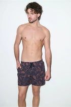 Tulum Volley Swim Trunk Espresso - PLAYALUXE