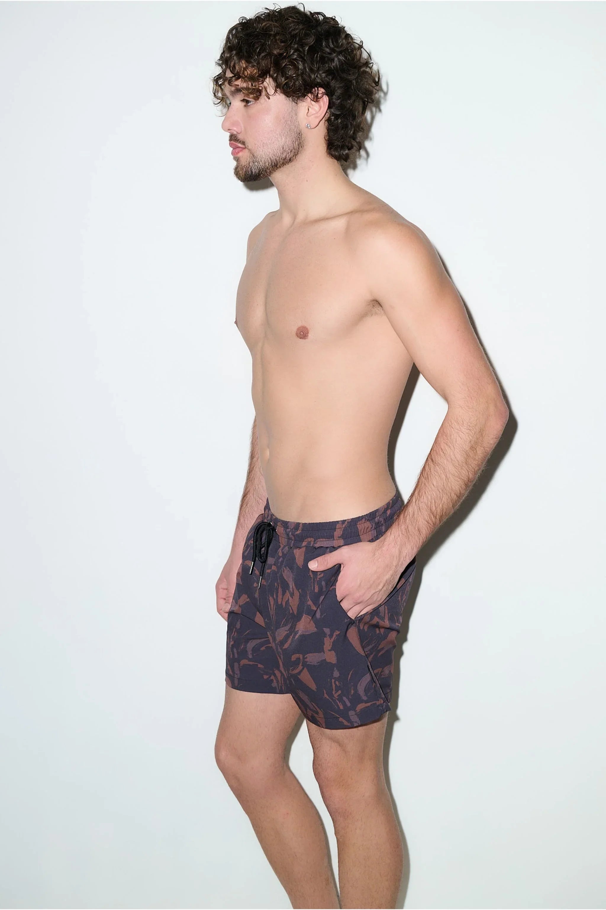 Tulum Volley Swim Trunk Espresso - PLAYALUXE