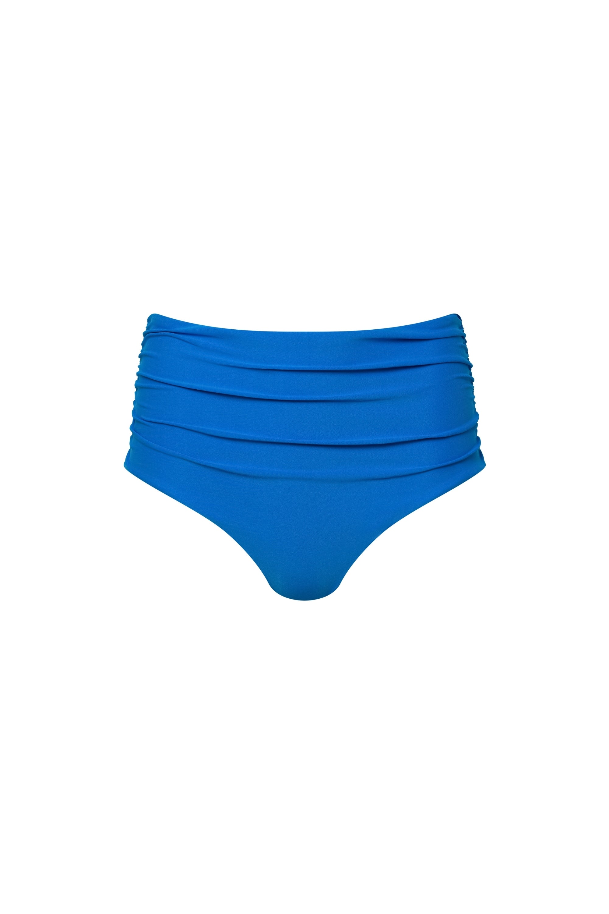 Capri Ruched High Waist Bikini Bottom