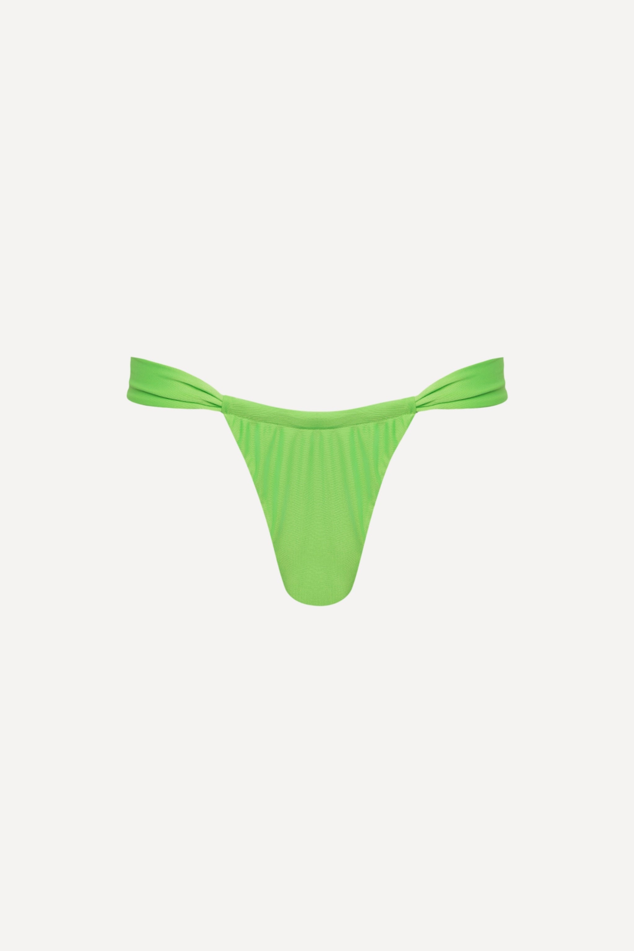 Santorini Ruched Thong Bikini Bottom