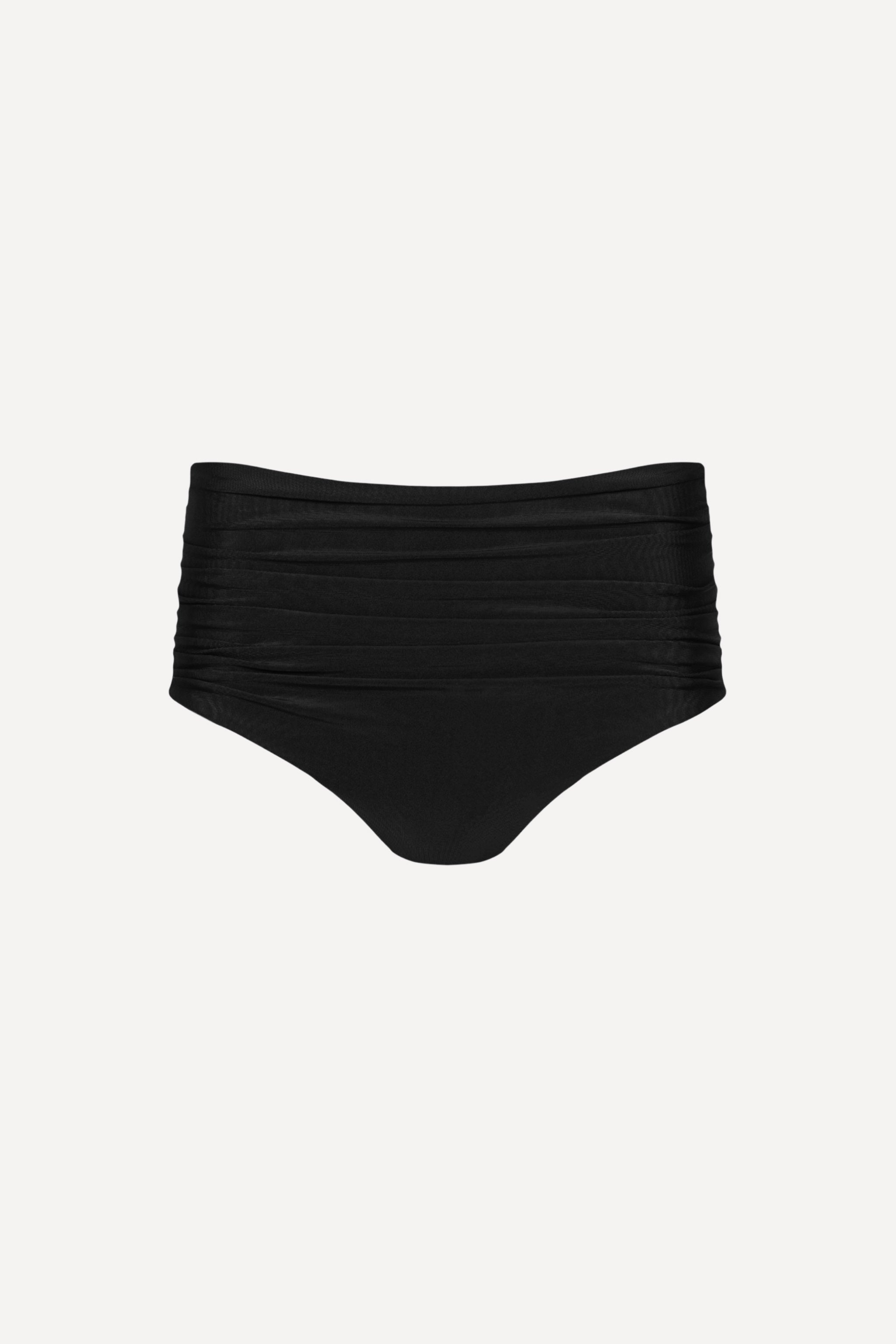 Capri Ruched High Waist Bikini Bottom