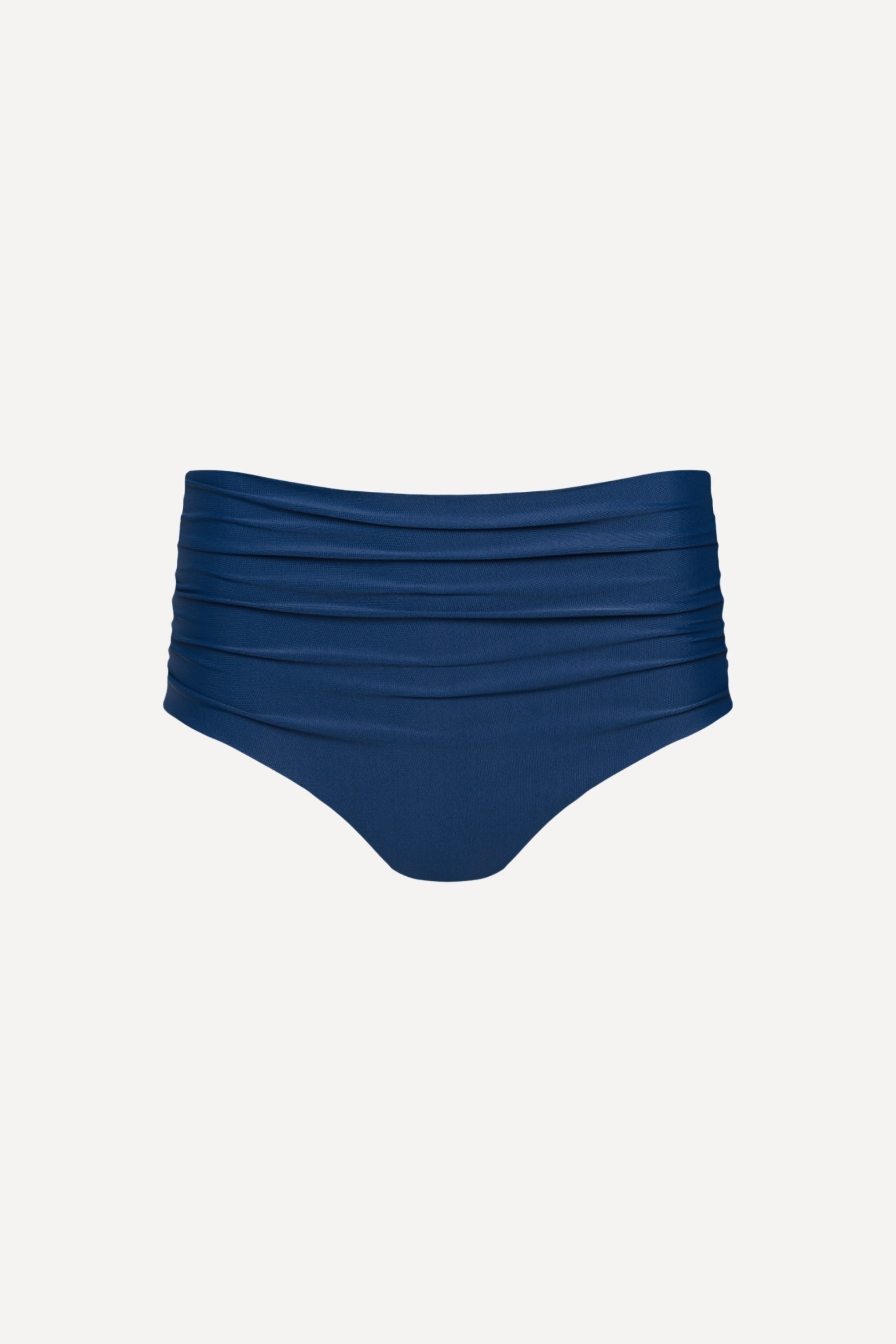 Capri Ruched High Waist Bikini Bottom