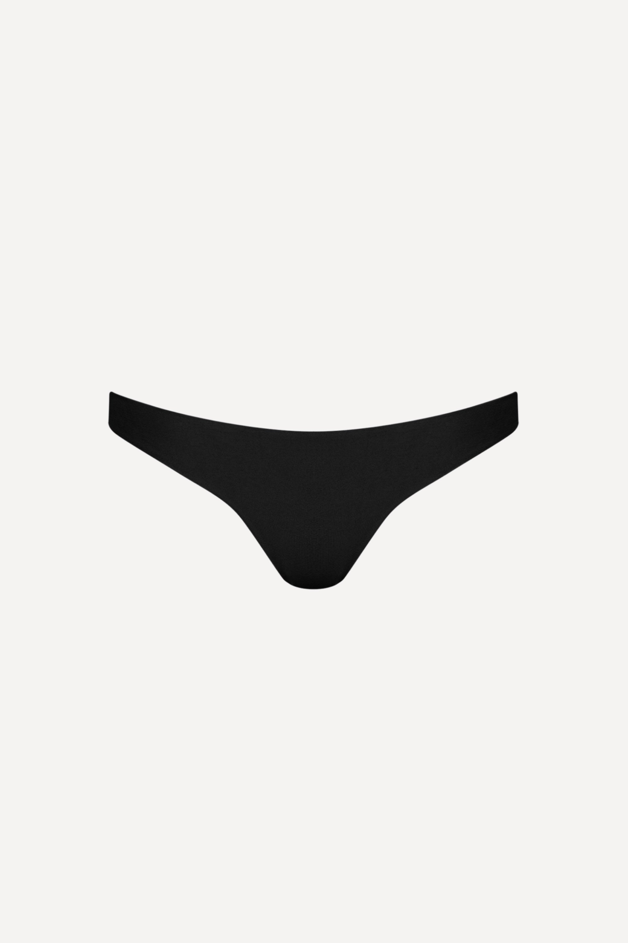 Santorini Seamless Bikini Bottom Black