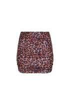 Rio Ruched Mini Skirt Leopard