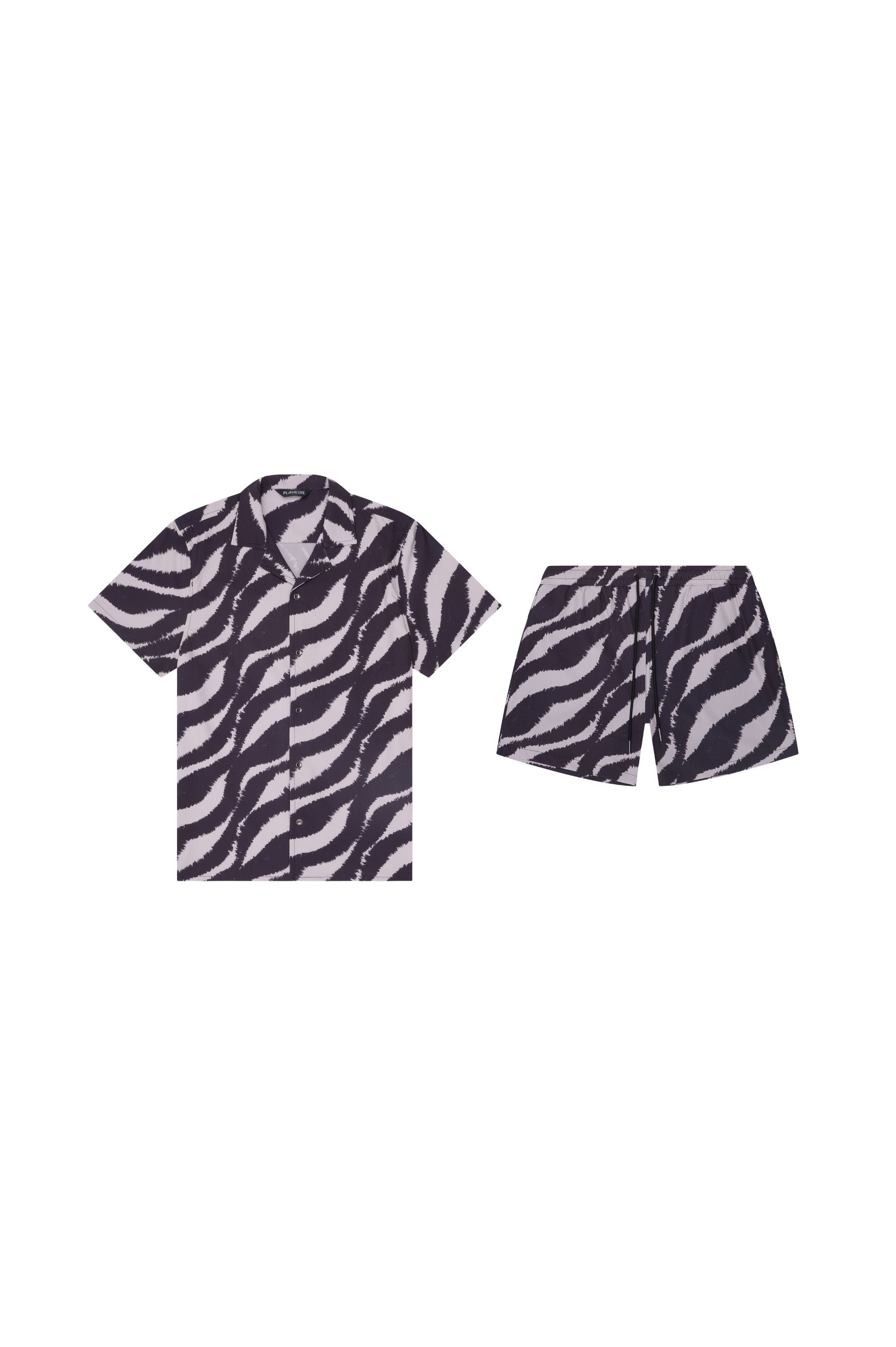 Saint Tropez Cabana Set Black Wave - PLAYALUXE