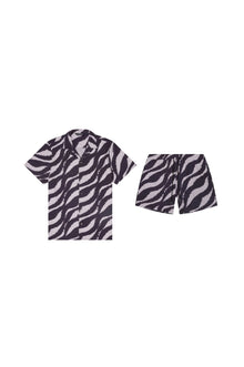 Saint Tropez Cabana Set Black Wave - PLAYALUXE