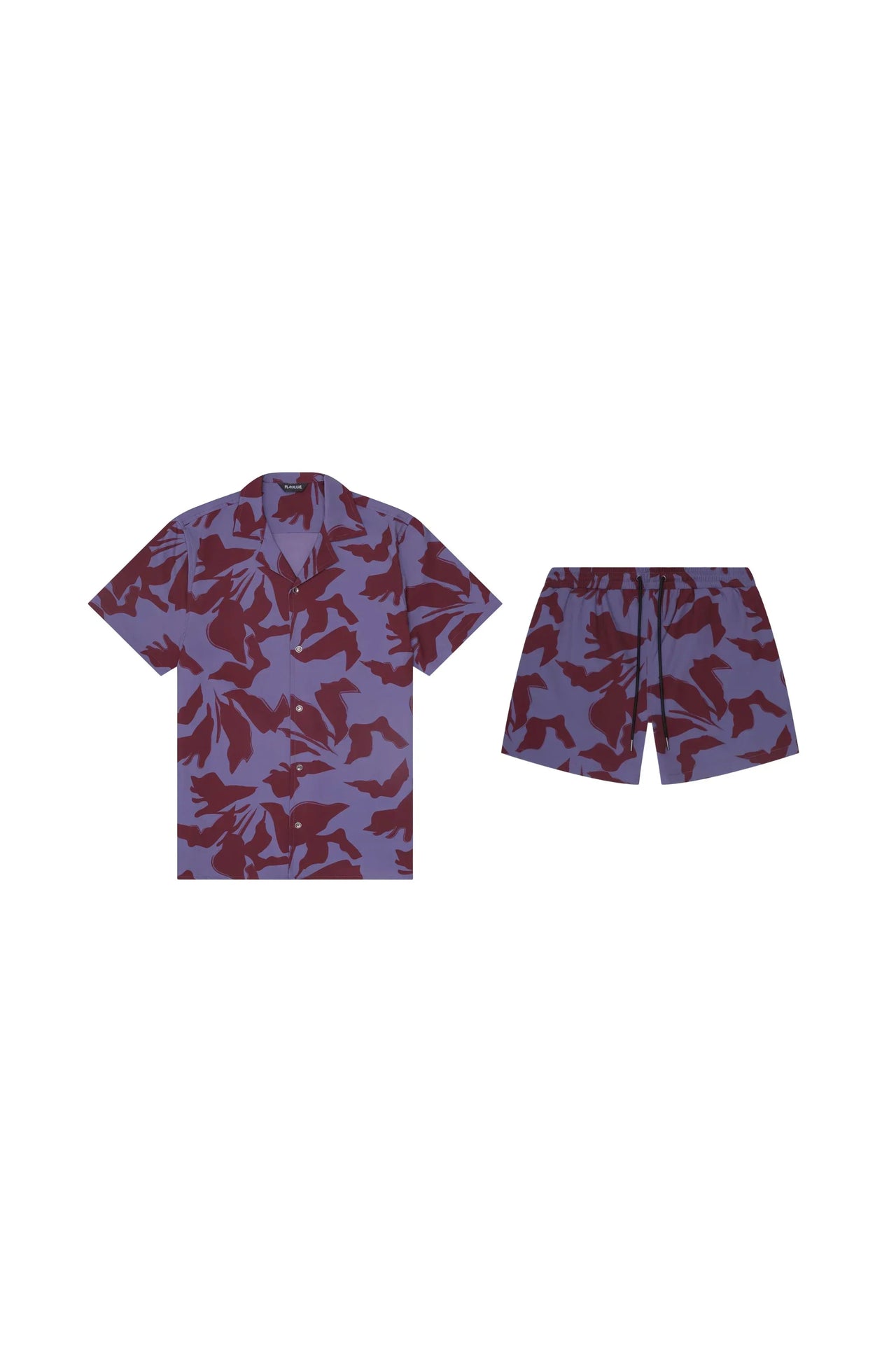 Saint Tropez Cabana Set Burgundy Lilac - PLAYALUXE