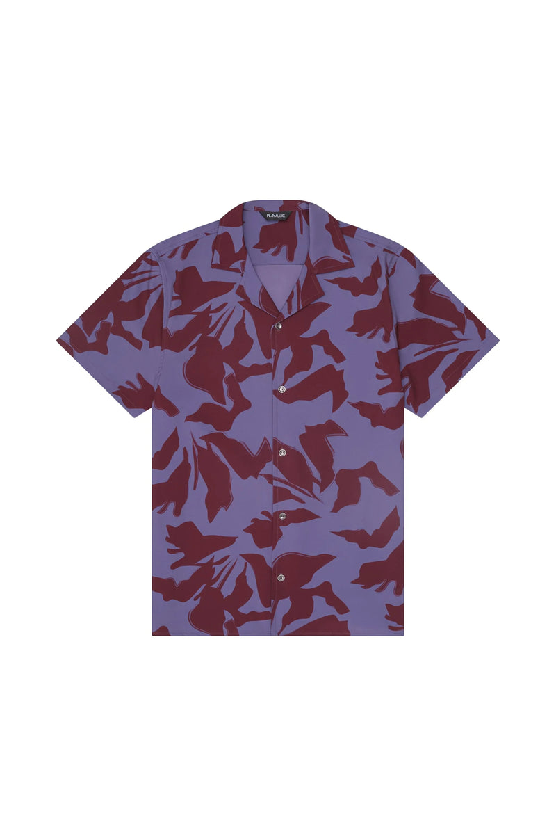 Saint Tropez Cabana Shirt Burgundy Lilac