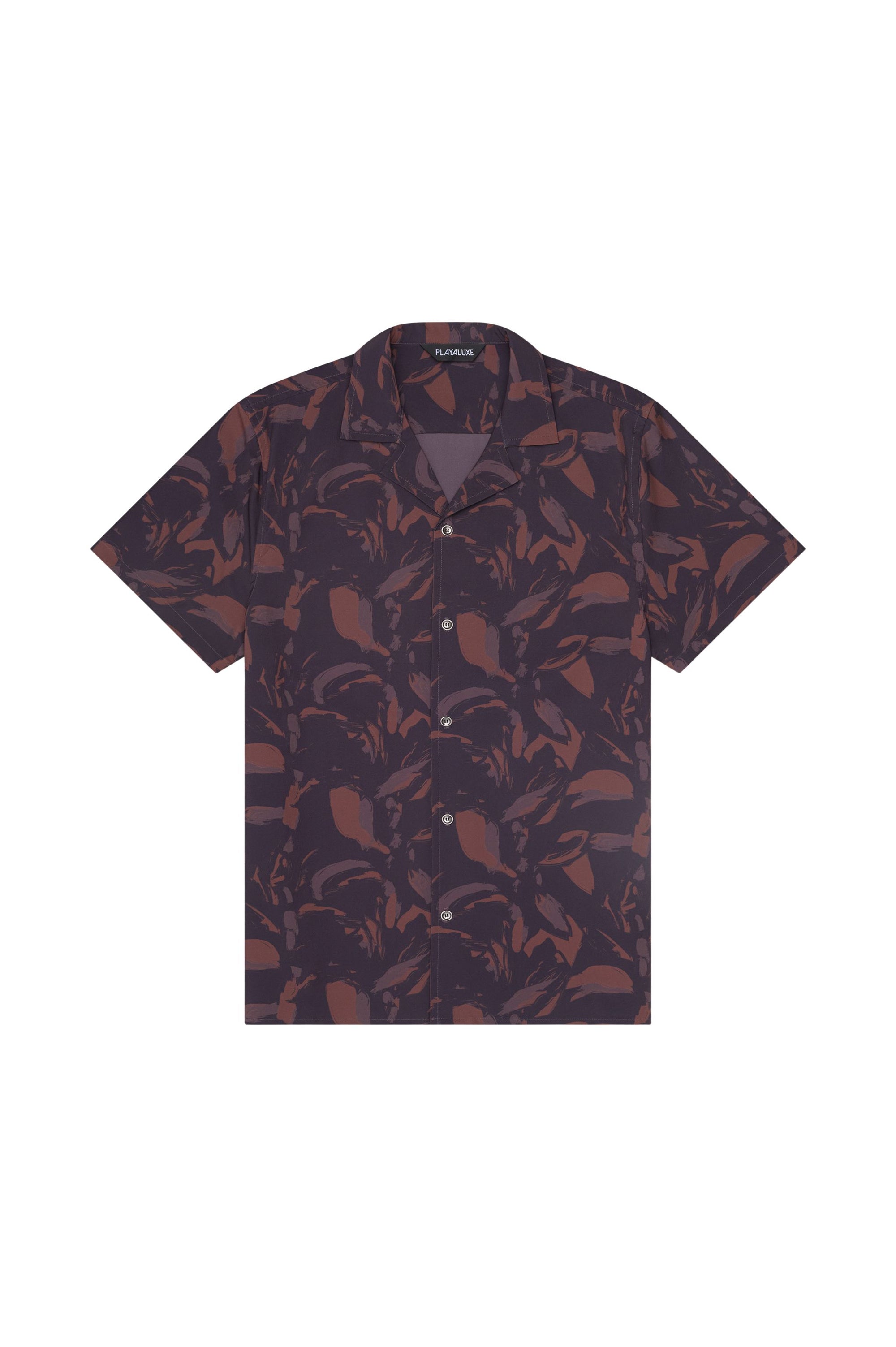 Saint Tropez Cabana Shirt Espresso - PLAYALUXE