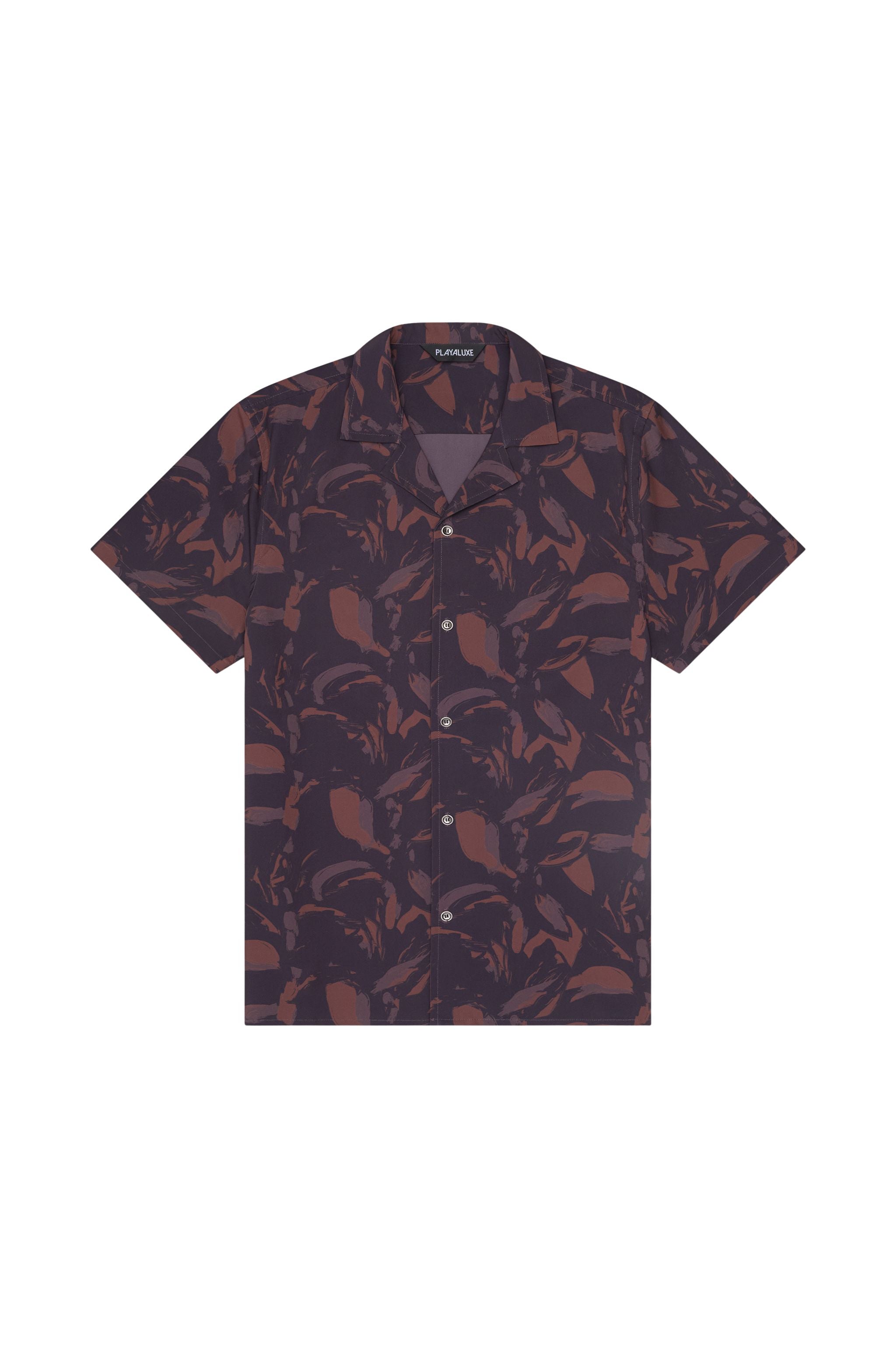 Saint Tropez Cabana Shirt Espresso - PLAYALUXE