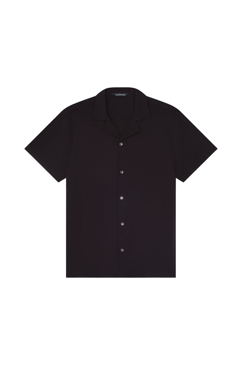 Saint Tropez Cabana Shirt Onyx - PLAYALUXE