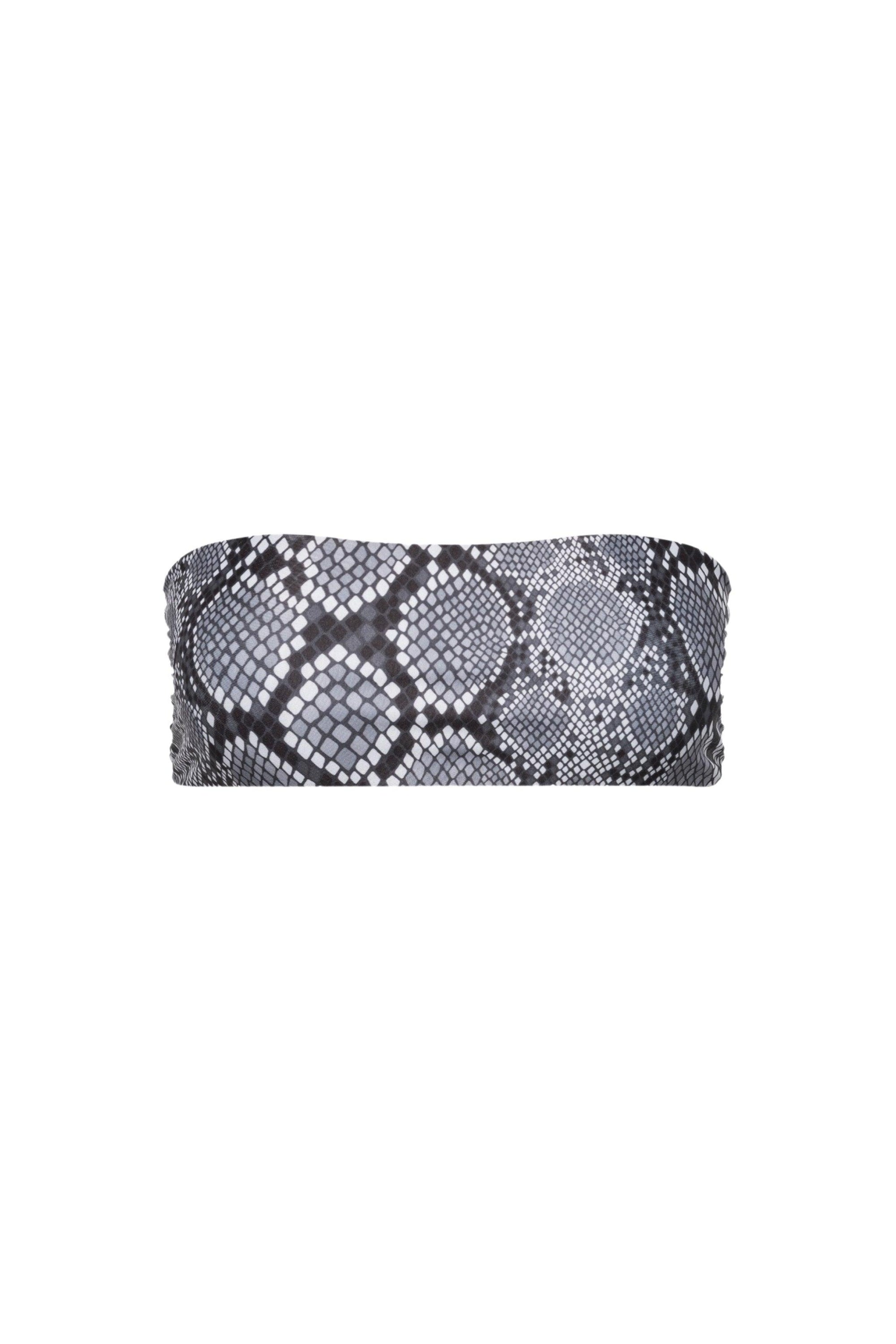 Santorini Seamless Bandeau Bikini Top Snake