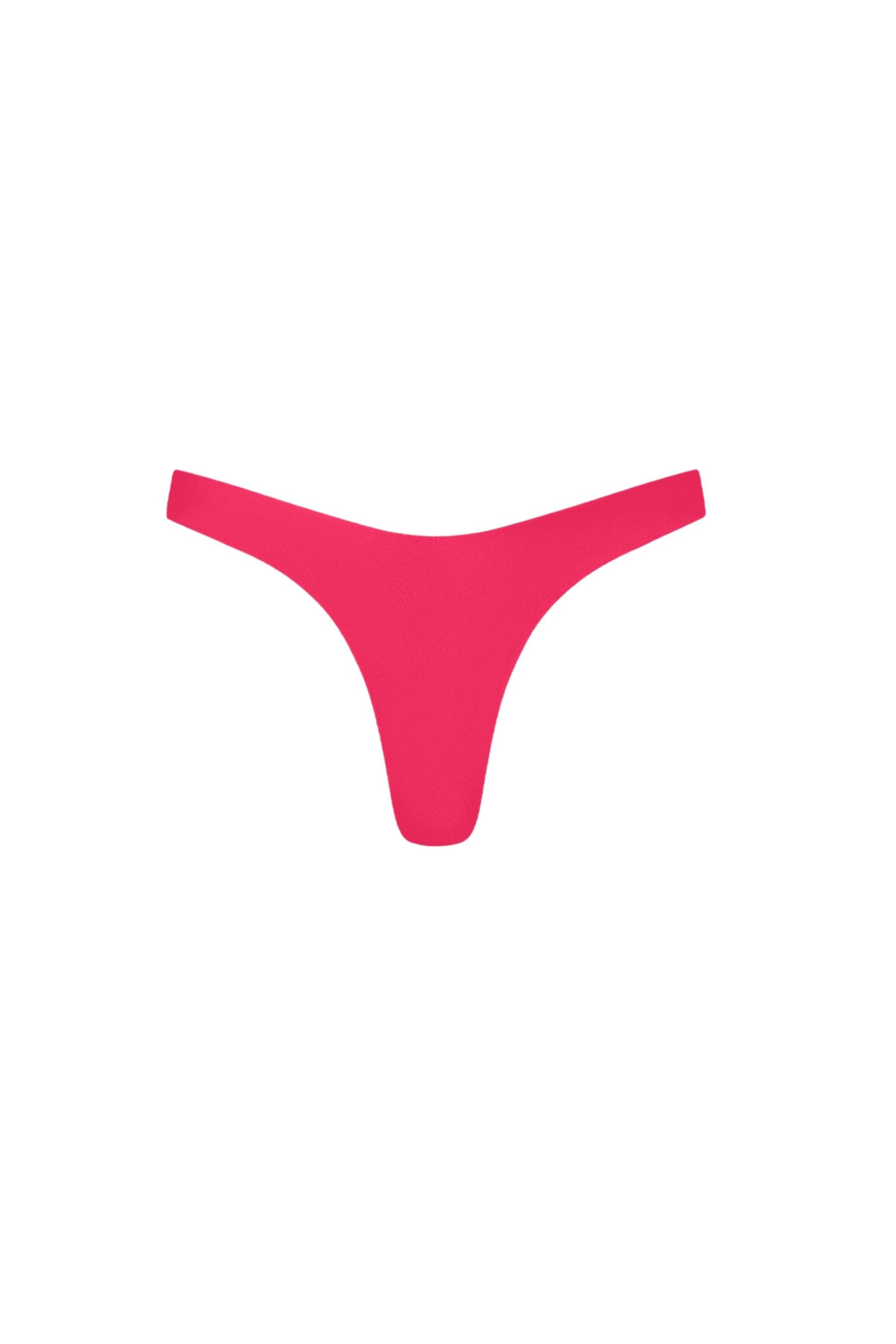 Santorini Seamless Cheeky Bikini Bottom Hot Pink