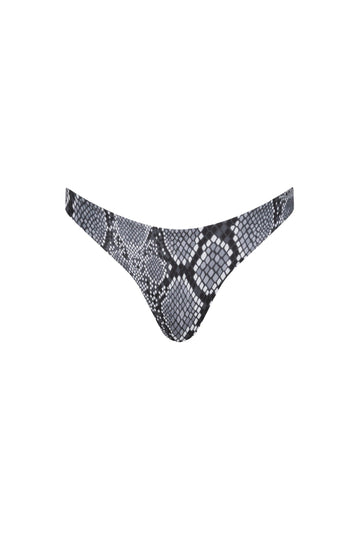Santorini Seamless Cheeky Bikini Bottom Snake - PLAYALUXE