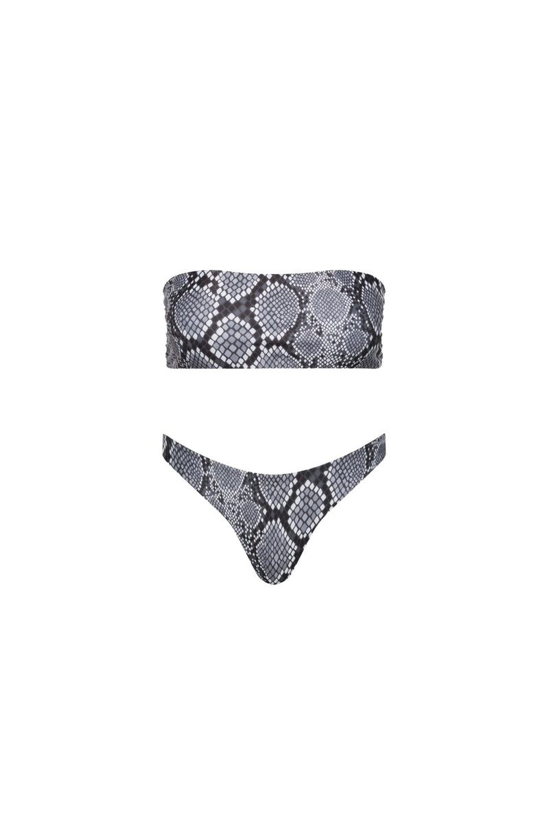 Santorini Seamless Bandeau Bikini Set Snake