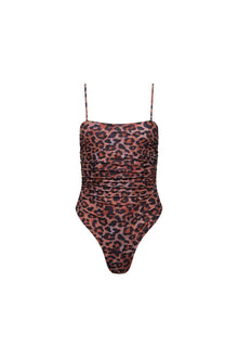 Seychelles Ruched One Piece Leopard