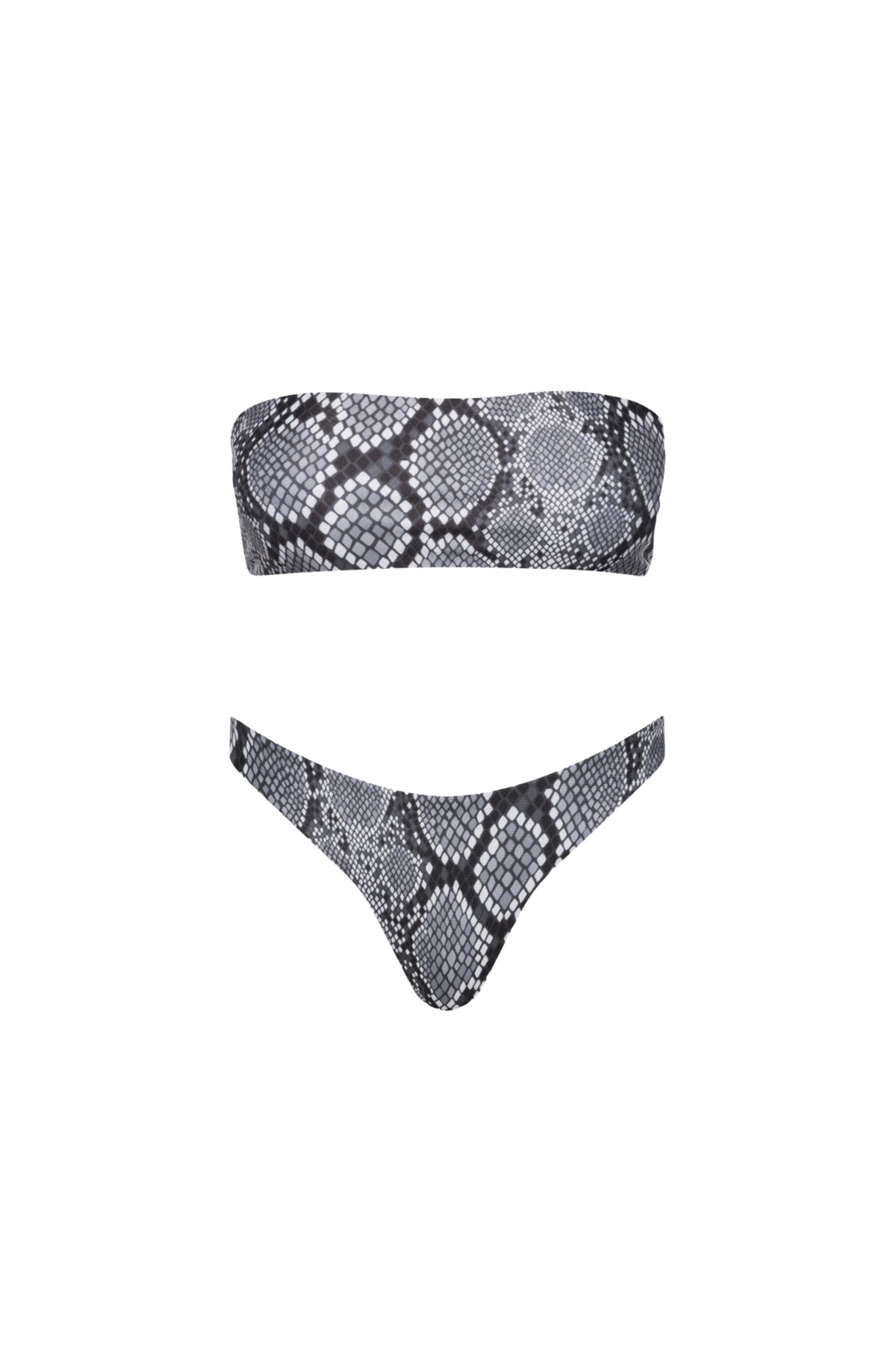 Santorini Seamless Bandeau Bikini Set – Snake