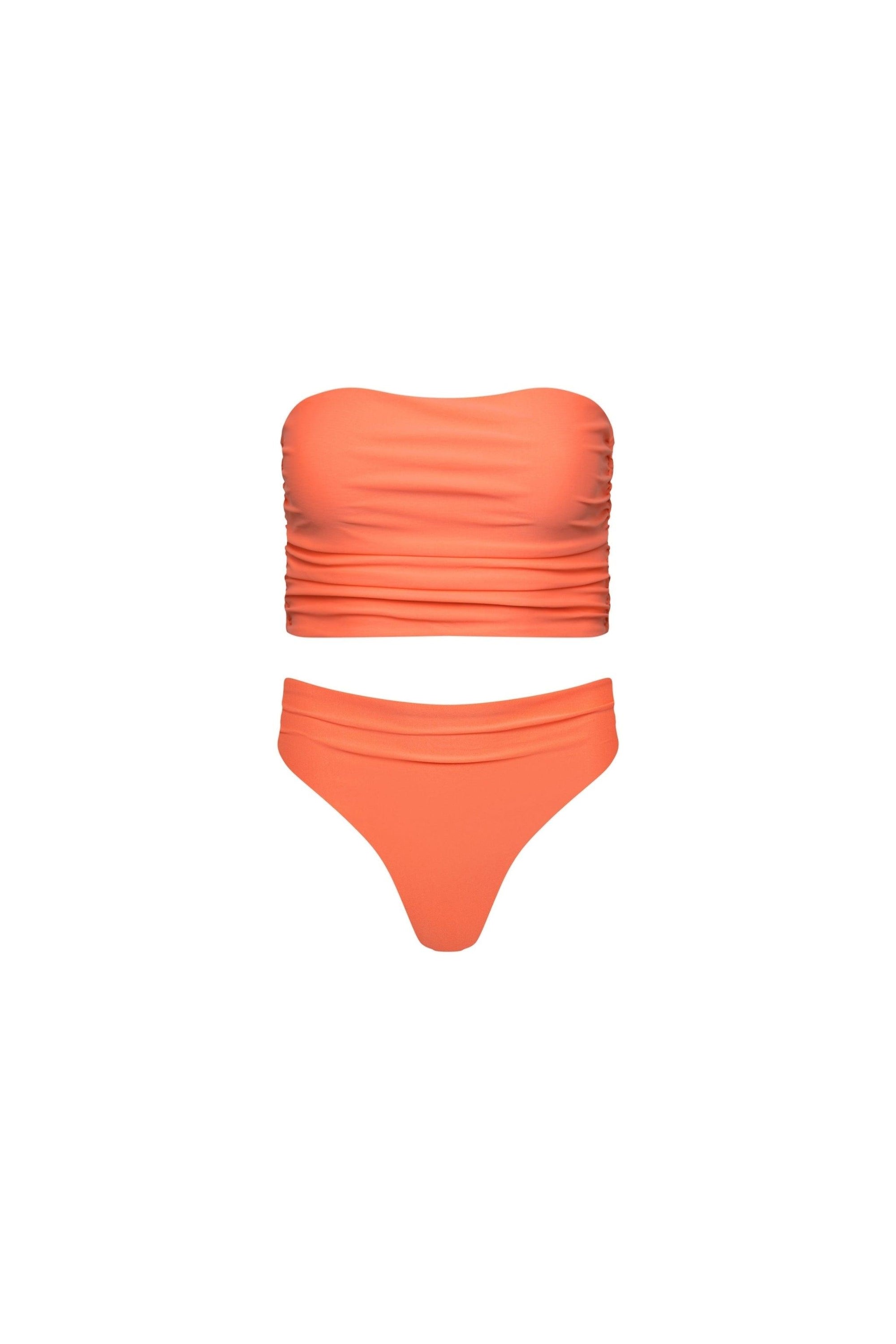 Capri Ruched Tankini Set Peach