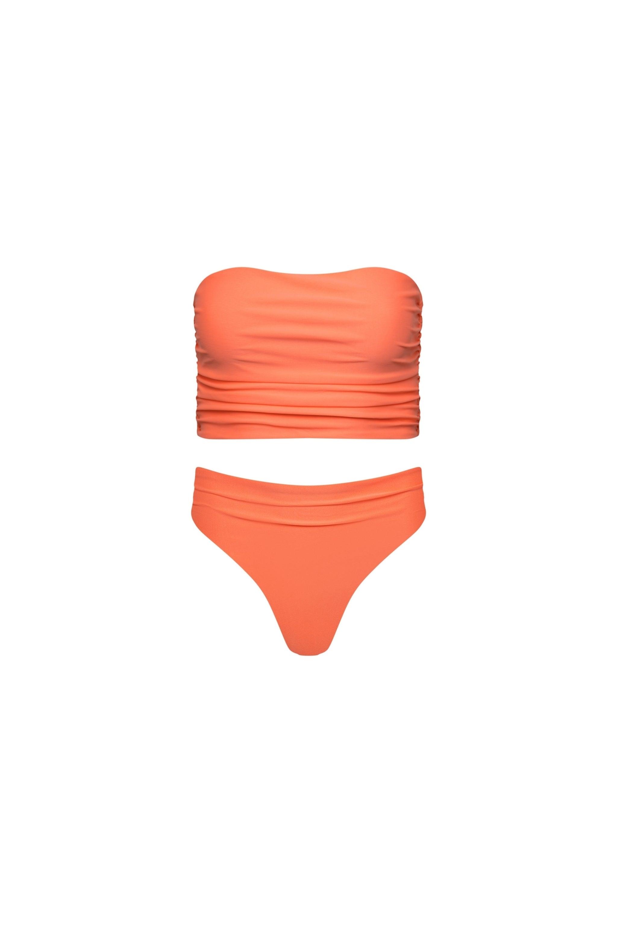 Capri Ruched Tankini Set Peach