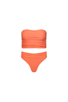 Capri Ruched Tankini Set Peach