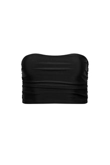 Black Ruched Tankini Top