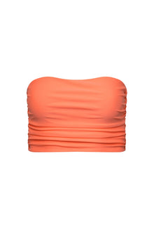 Peach Ruched Tankini Top