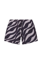 Tulum Volley Swim Trunk Black Wave - PLAYALUXE