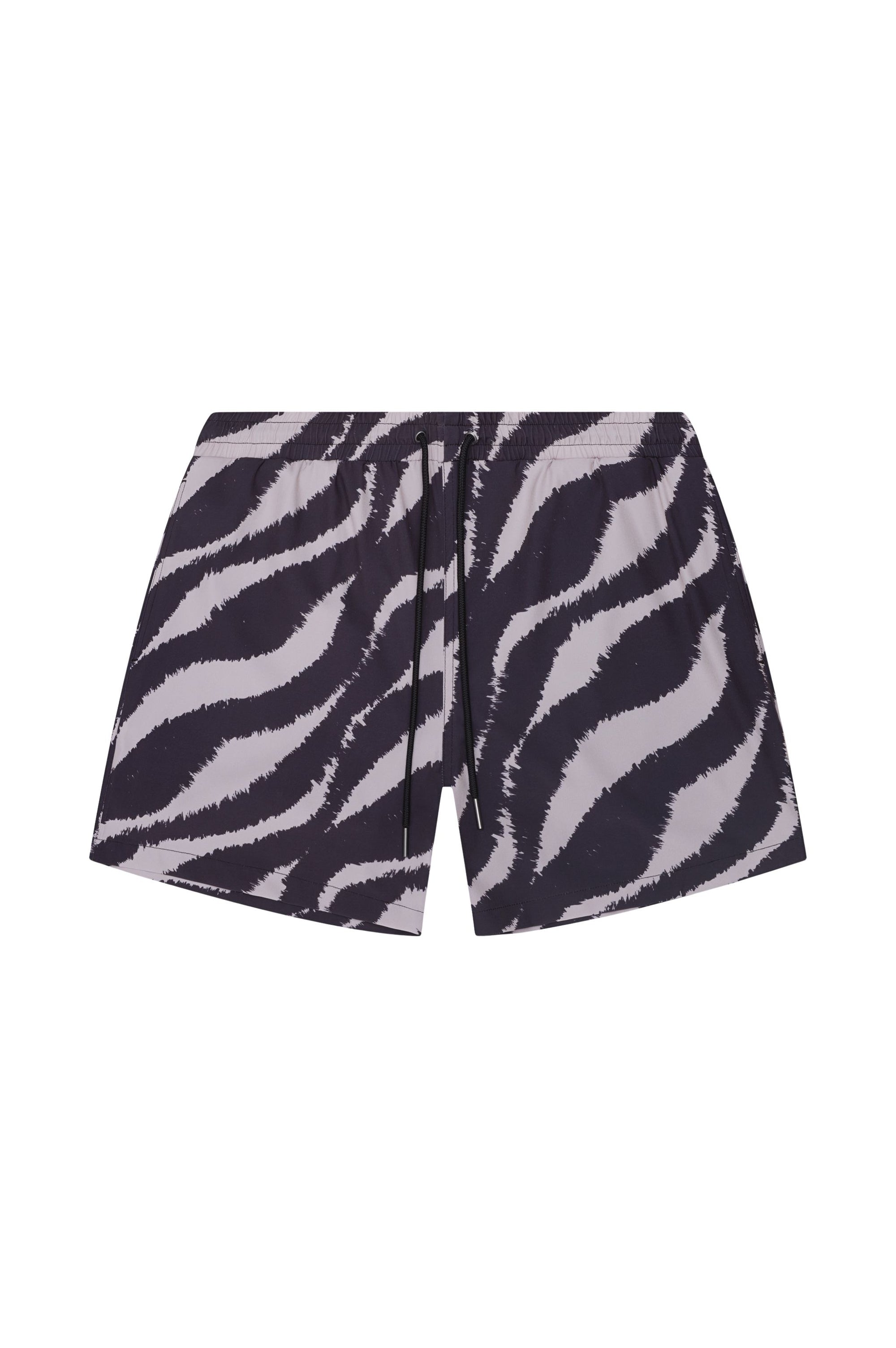 Tulum Volley Swim Trunk Black Wave - PLAYALUXE