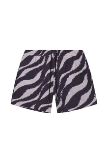 Tulum Volley Swim Trunk Black Wave - PLAYALUXE
