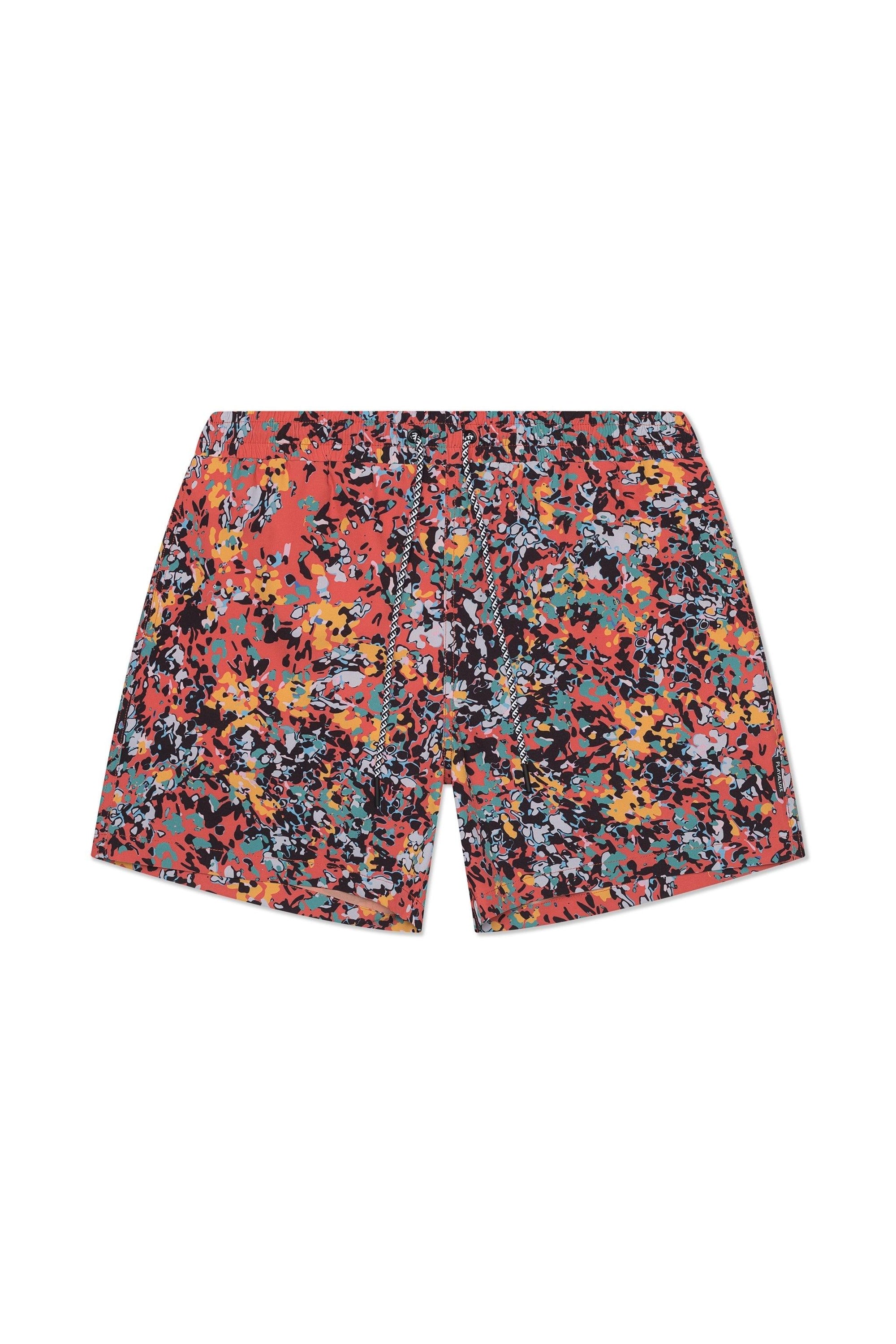 Tulum Volley Swim Trunk Pink Confetti