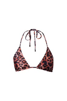Waikiki Triangle Bikini Top Leopard