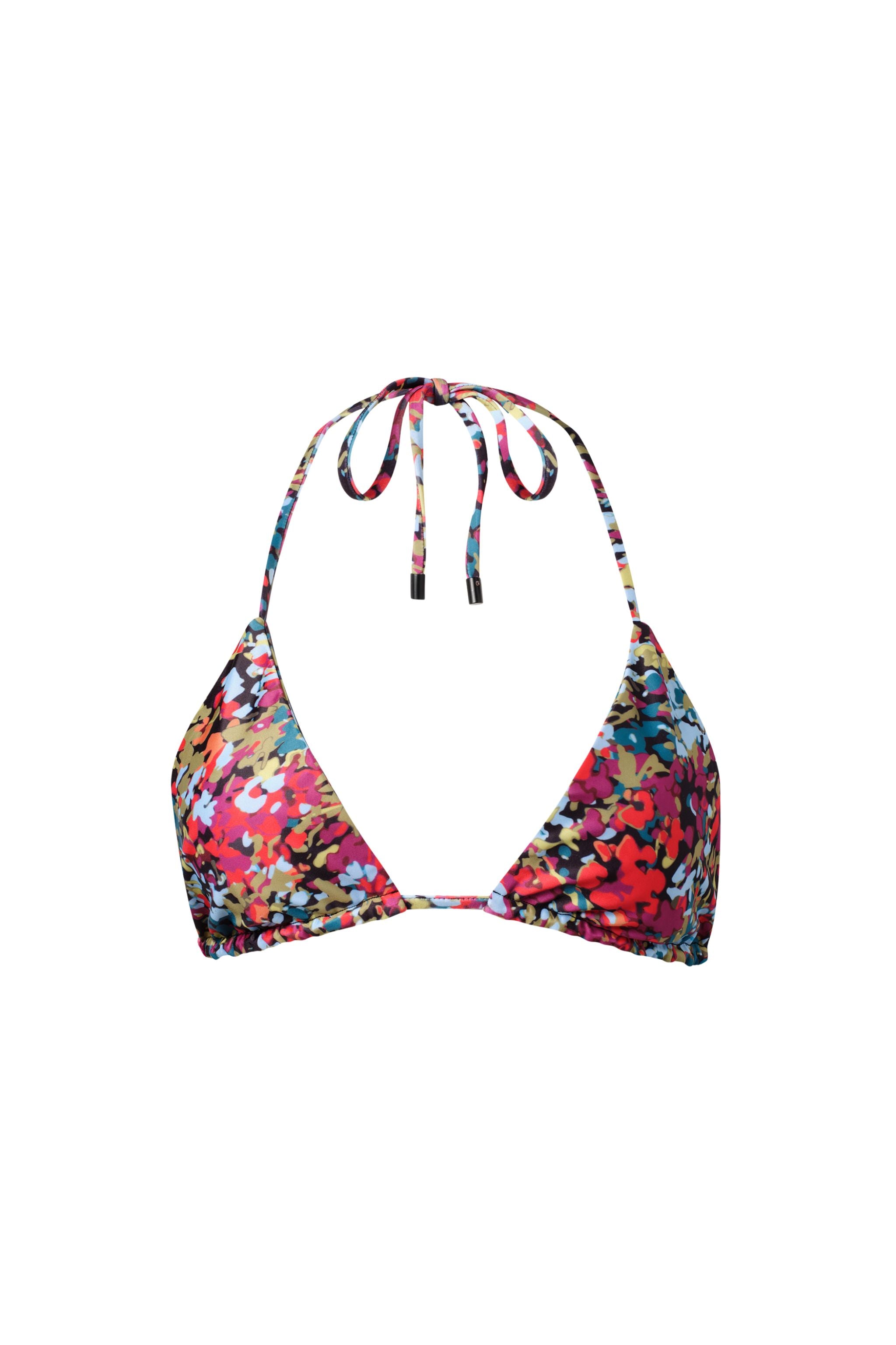 Waikiki Triangle Bikini Top Red Confetti