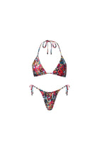 Waikiki Triangle String Bikini Set Red Confetti
