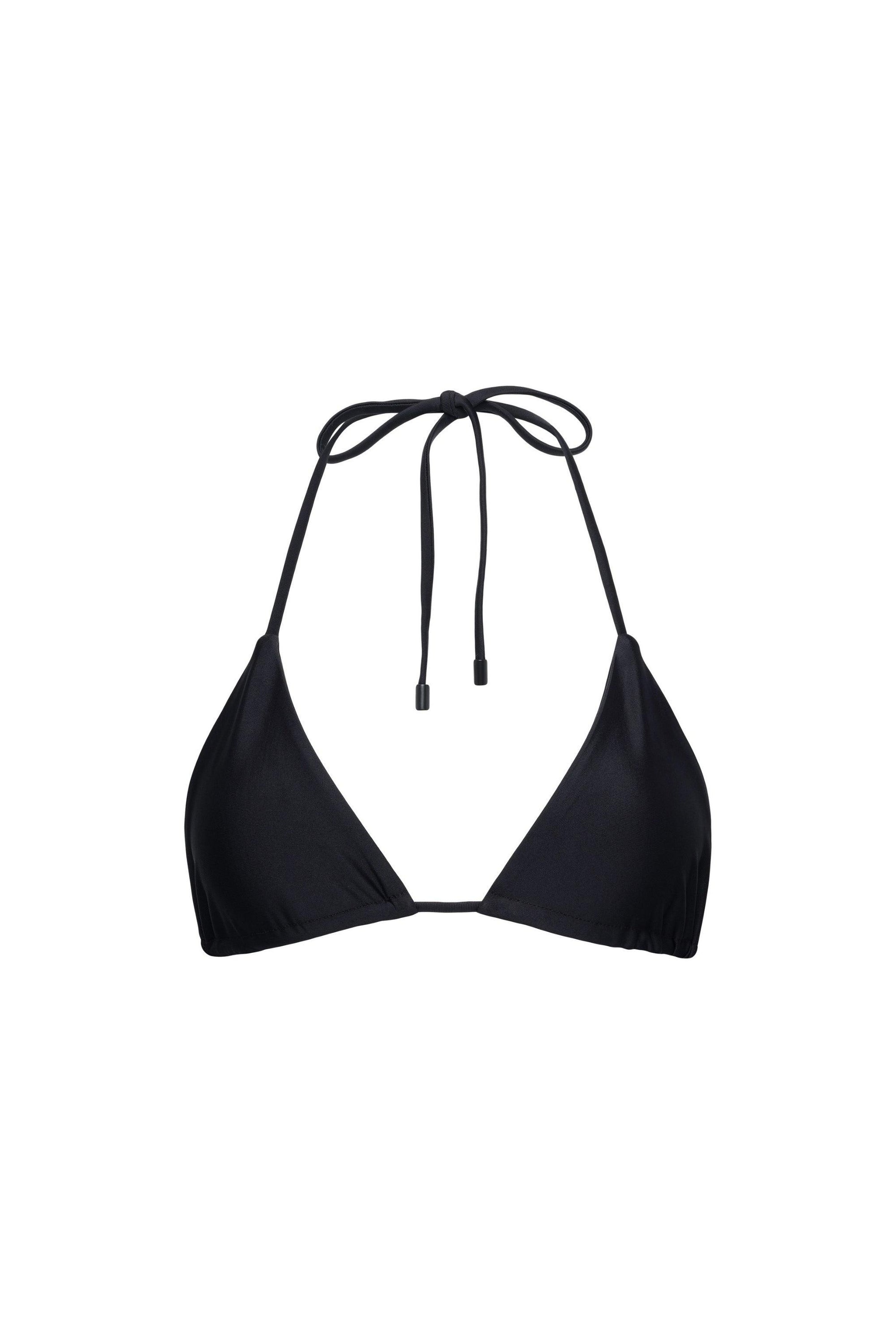 Waikiki Triangle String Bikini Top Black