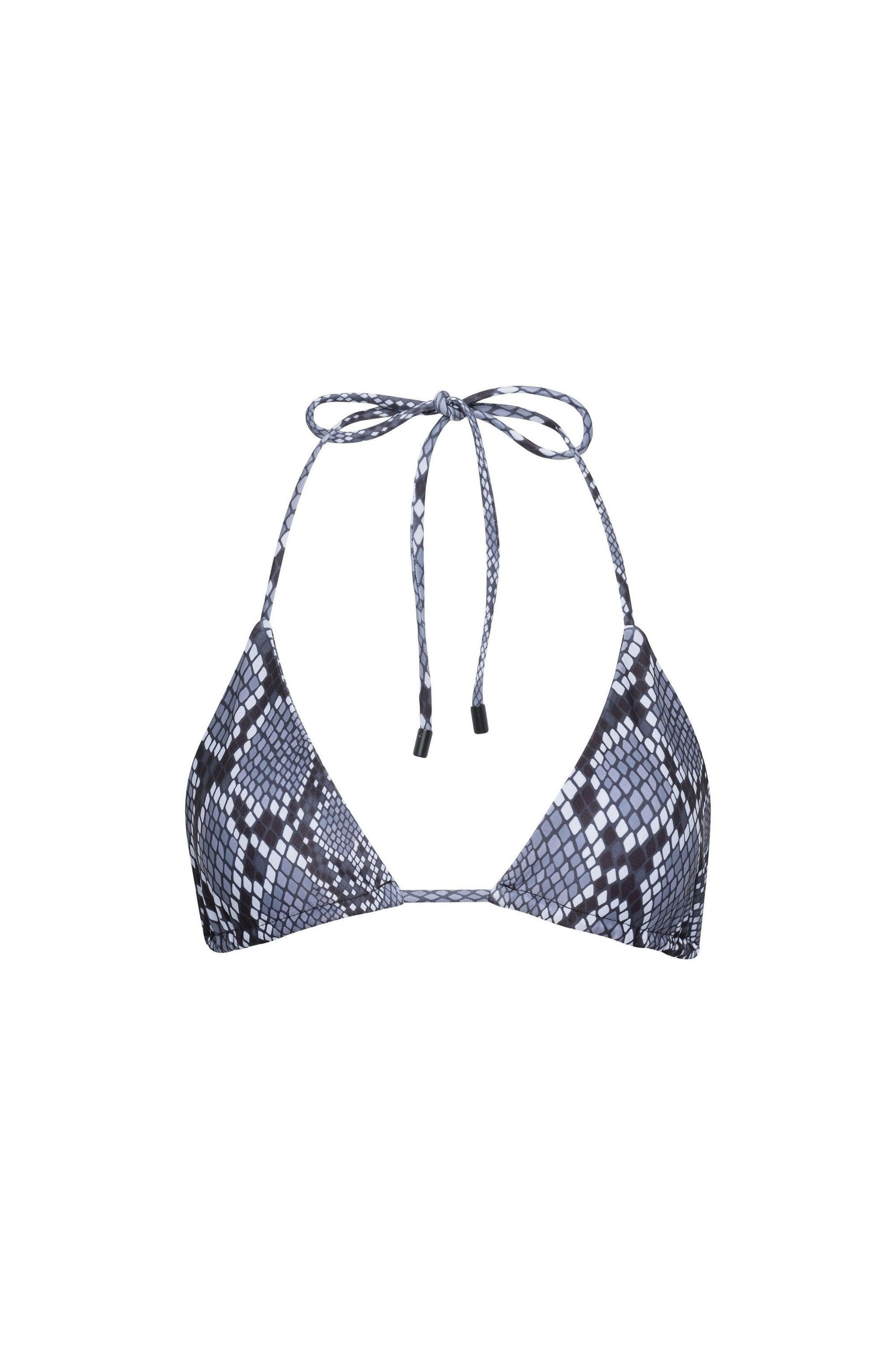 Snake Triangle String Bikini Top