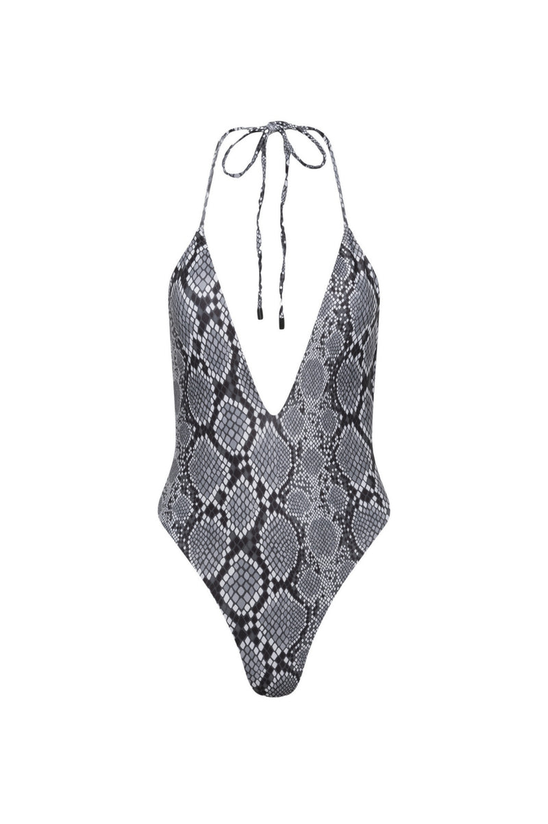Los Cabos Deep V One Piece Snake - PLAYALUXE
