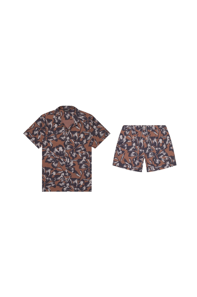 Todos Santos Cabana Set Tobacco Flower - PLAYALUXE