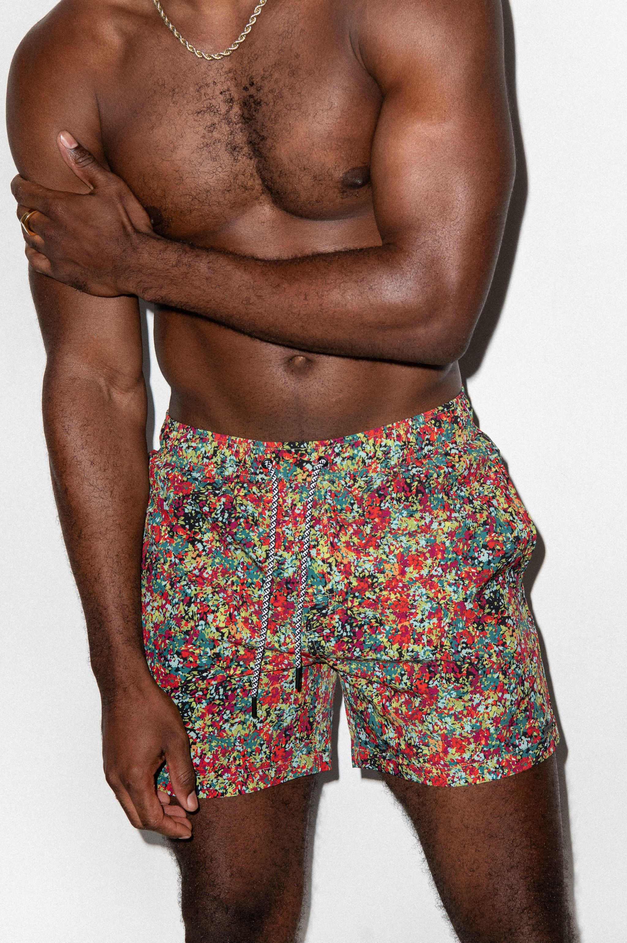 Tulum 5-Inch Swim Trunk Coral Calypso - PLAYALUXE