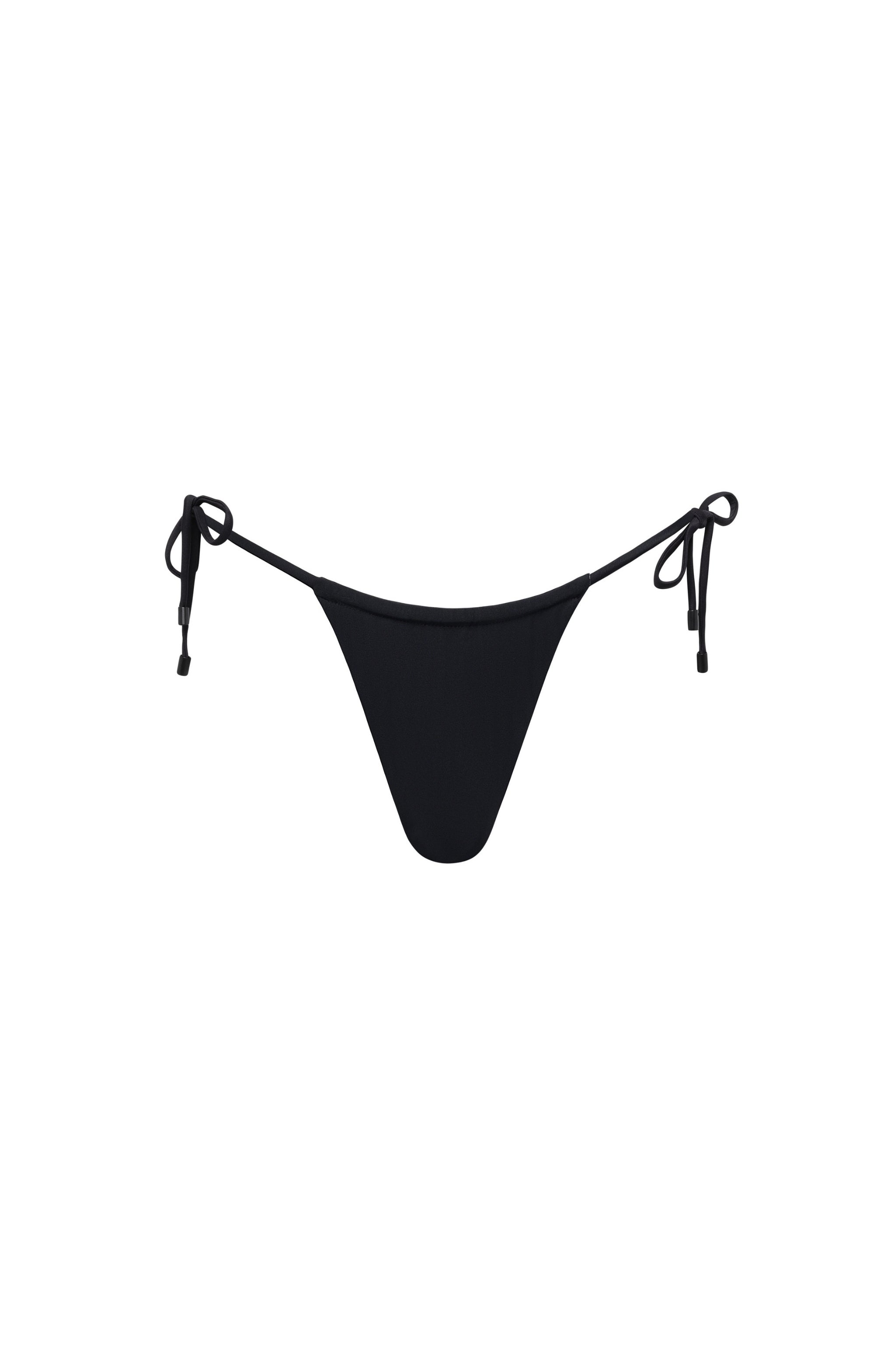 Waikiki Side Tie Bikini Bottom Black - PLAYALUXE