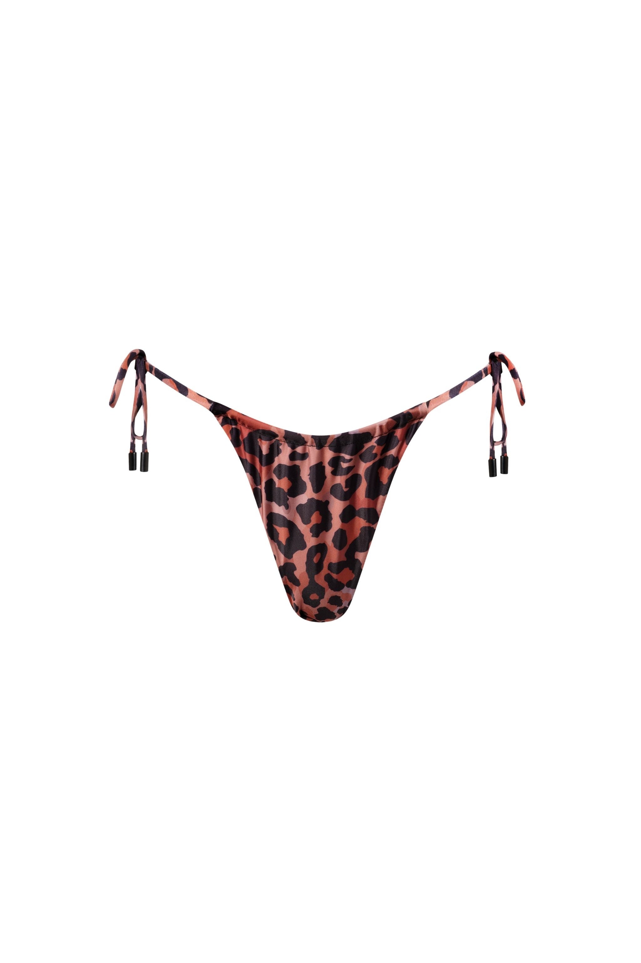 Waikiki Side Tie Bikini Bottom Leopard - PLAYALUXE