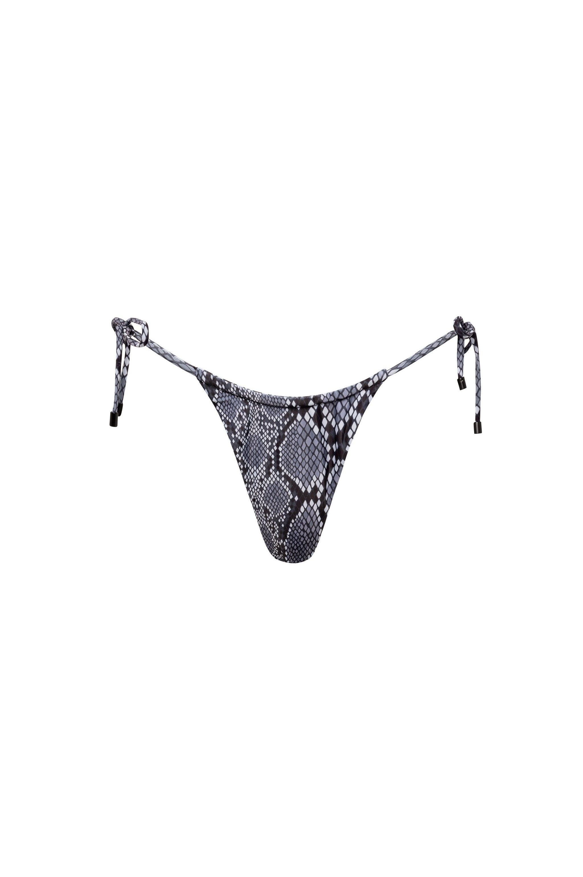 Waikiki Side Tie Bikini Bottom Snake - PLAYALUXE