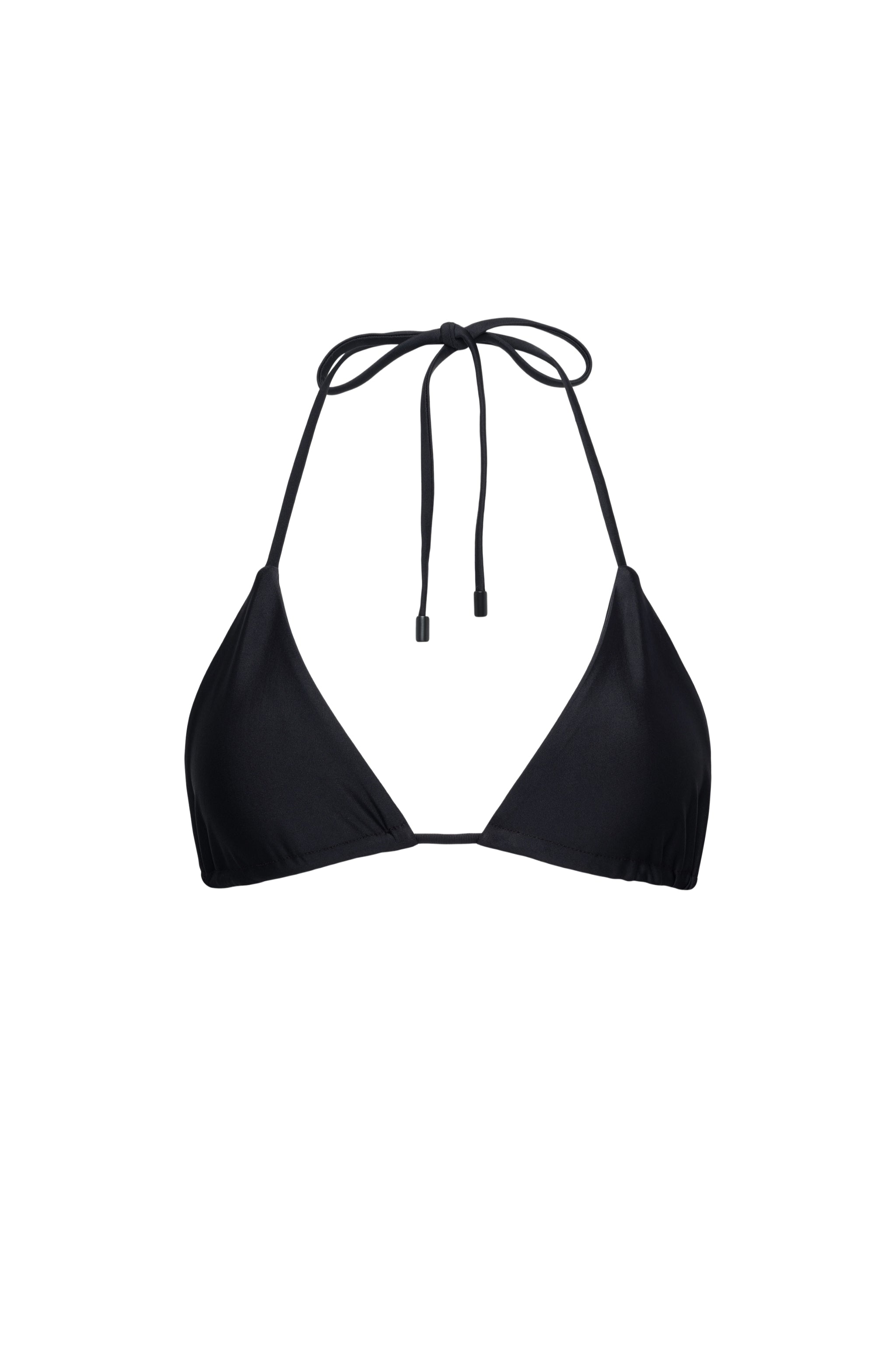 Waikiki Triangle Bikini Top Black - PLAYALUXE