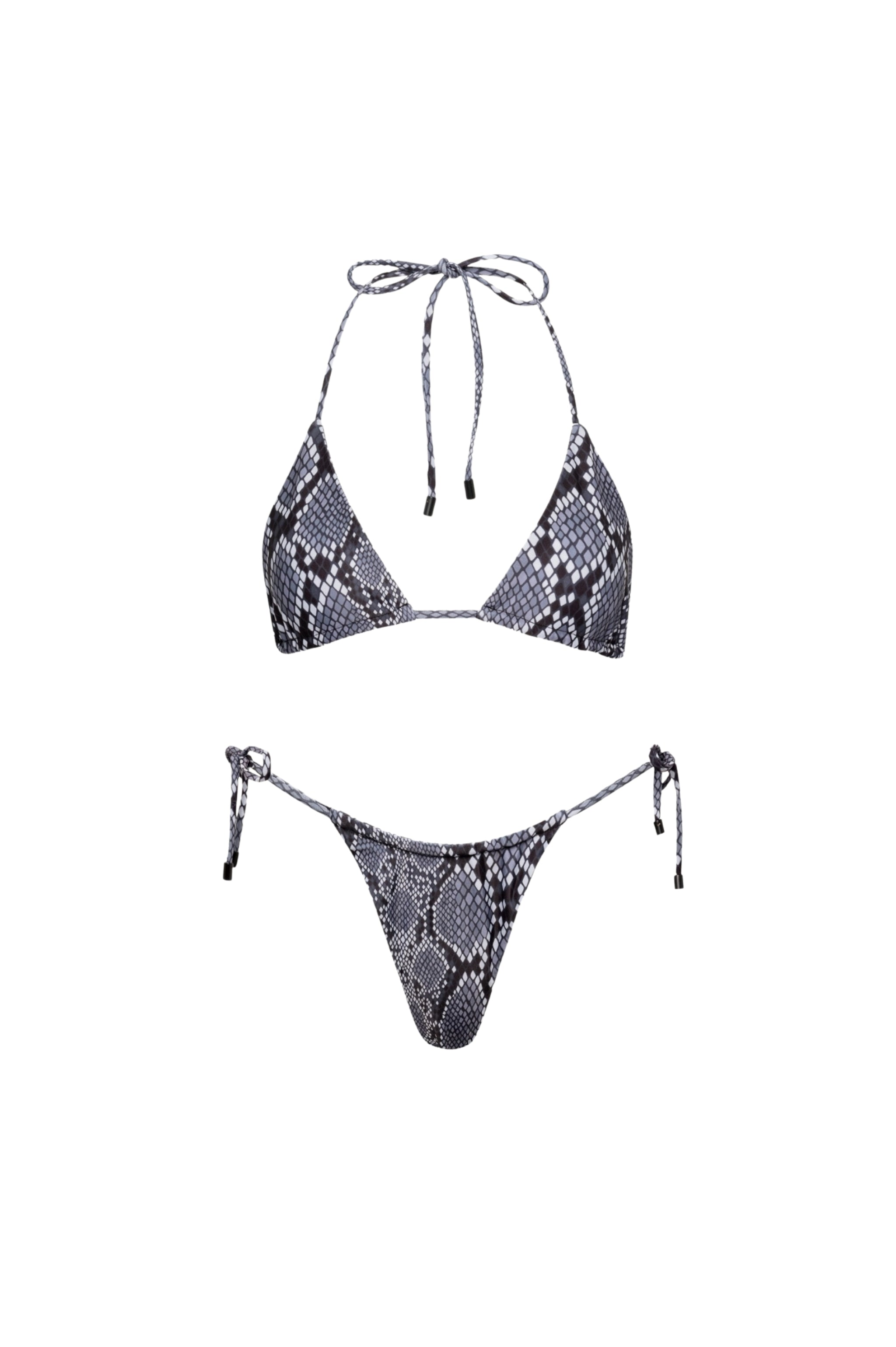 Waikiki Triangle String Bikini Set Snake - PLAYALUXE